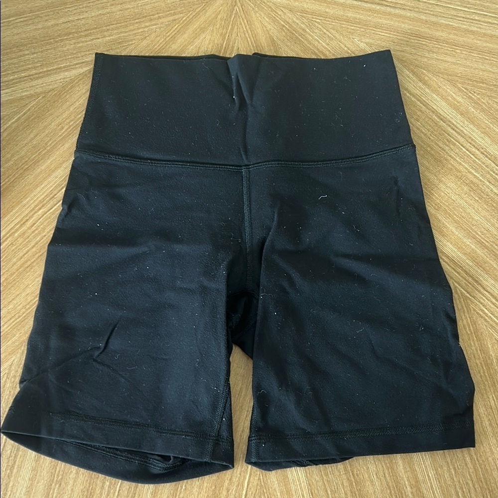 TNA Black High-Waist Bike Shorts